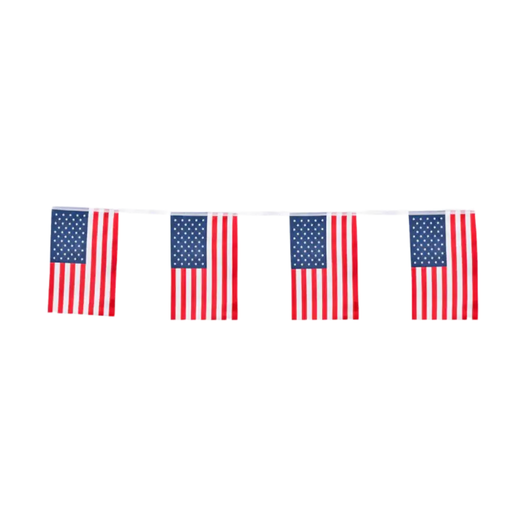 Guirlande de petits drapeaux des USA