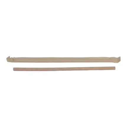 Paille papier kraft emballage individuel - 23cm /ø8mm - x100