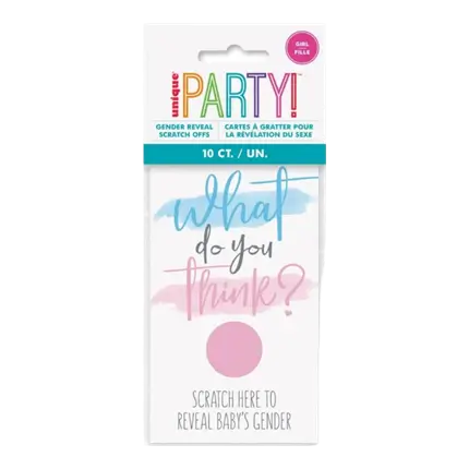 10 cartes à gratter - Boy or Girl ? - Fille