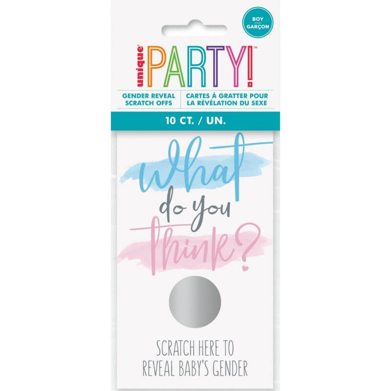 10 cartes à gratter - "Boy or Girl ?" - Fille