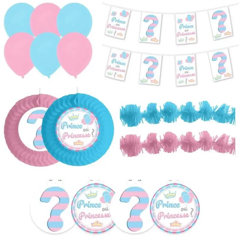 Kit décoration  Prince ou Princesse - 15 pièces