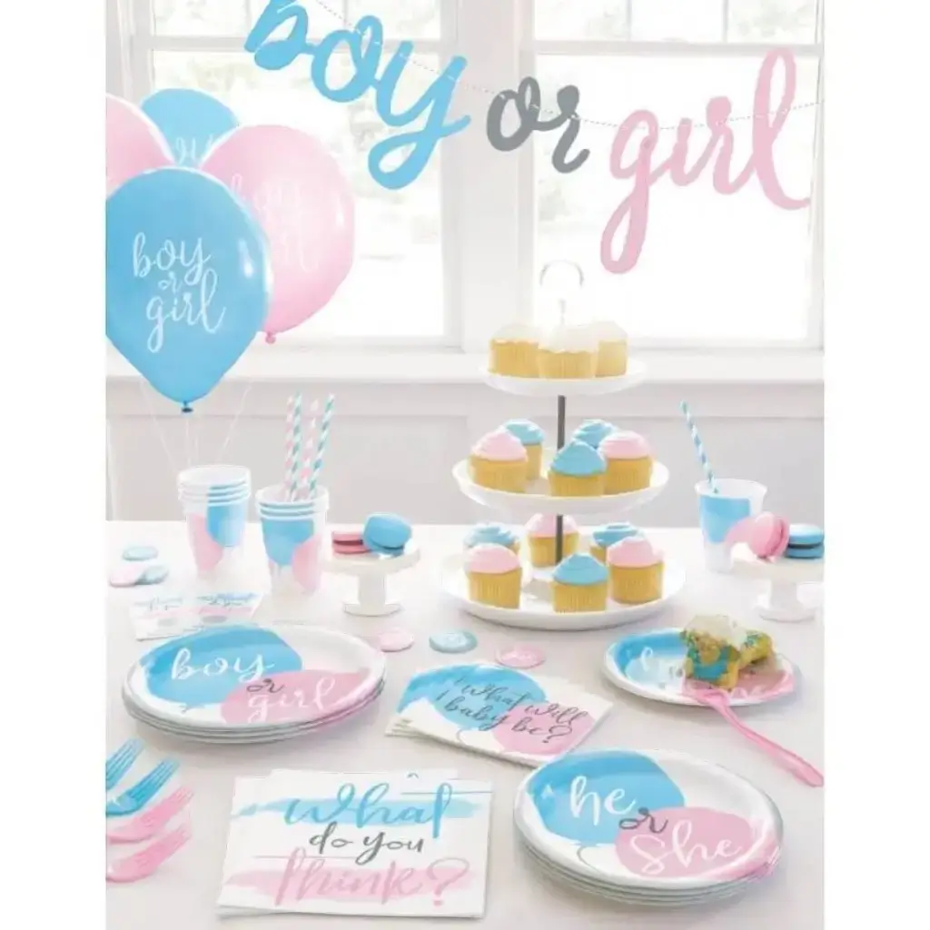 Guirlande en papier Boy or Girl ? - 213cm