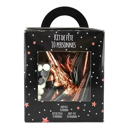 Kit Cotillons Rose Gold 10 Personnes 