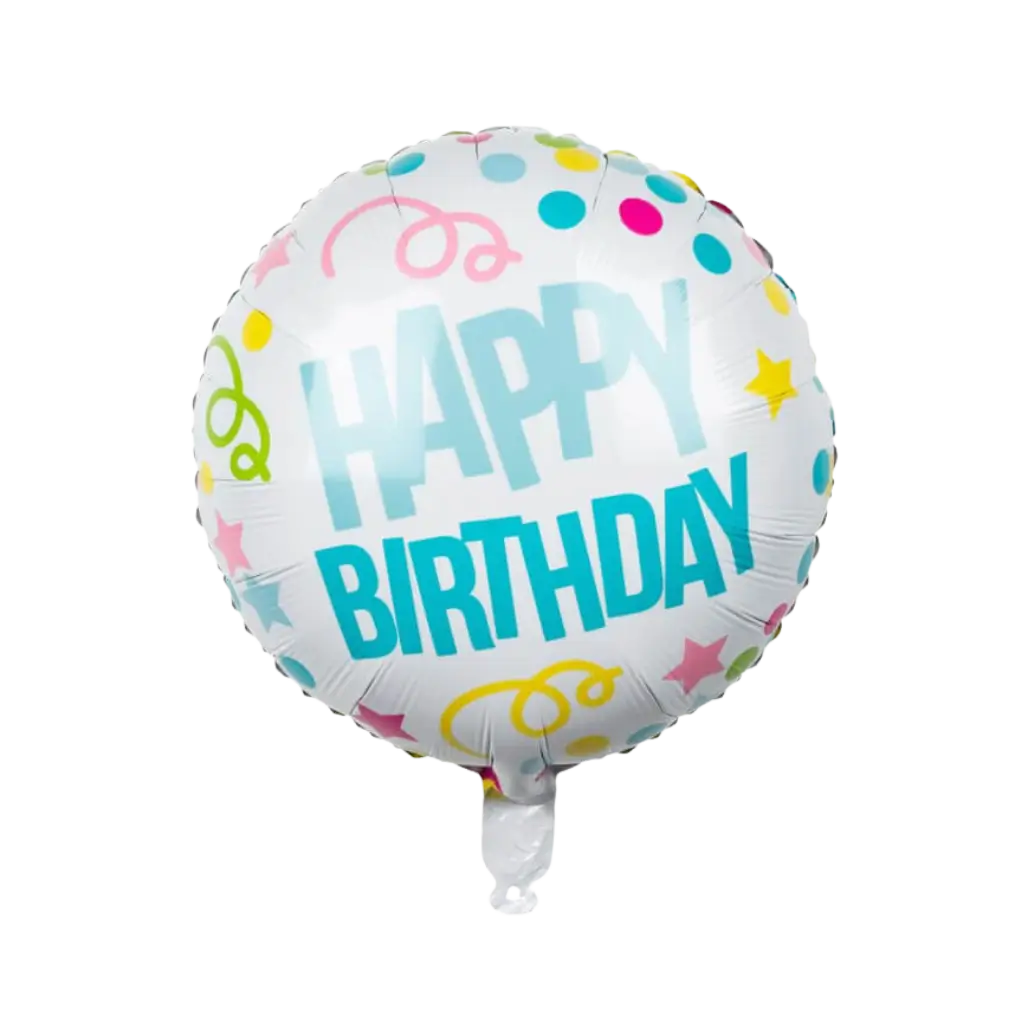 Ballon Aluminium Happy Birthday Color Party 