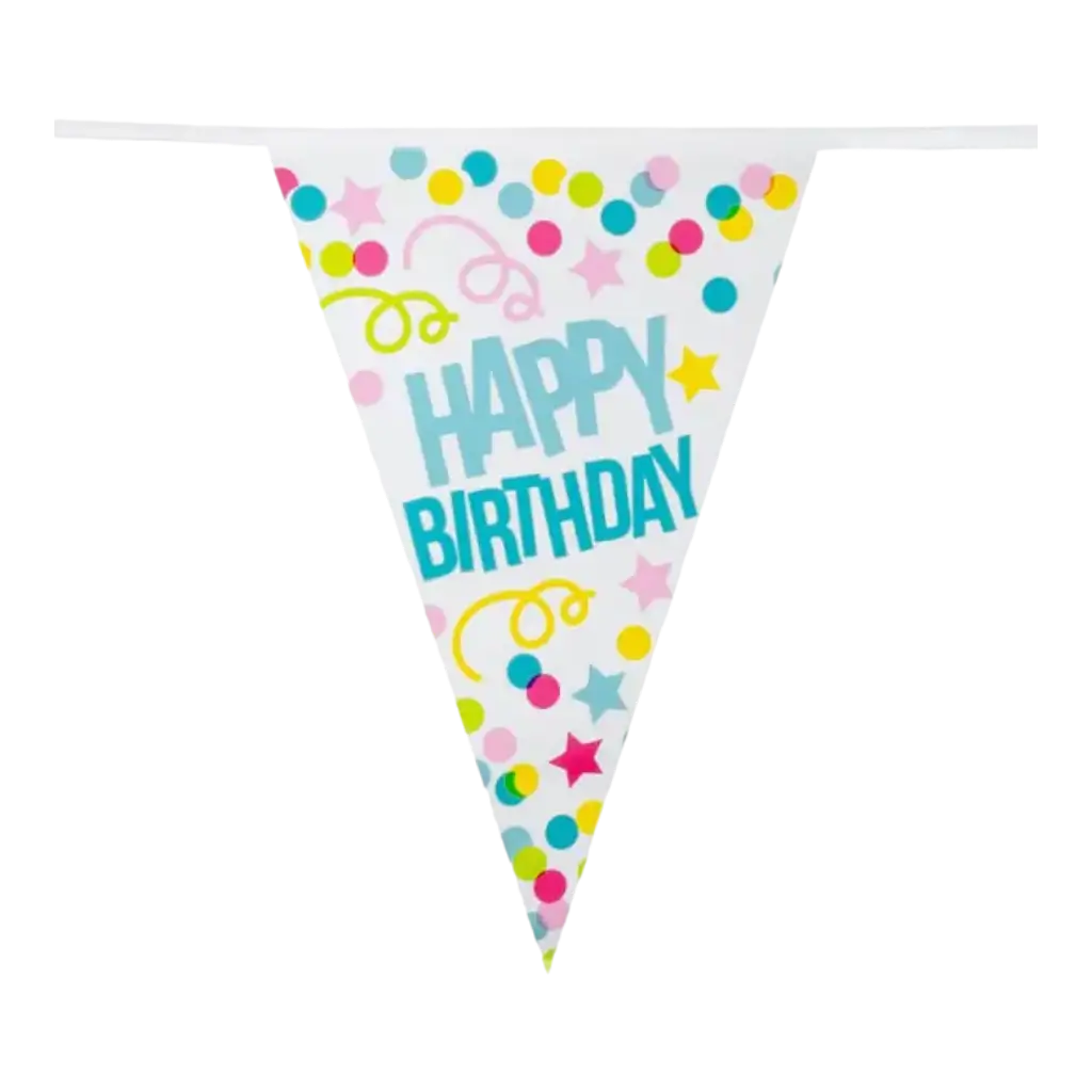 Guirlande de Fanions  Happy Birthgday Color Party 