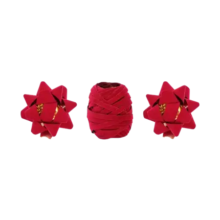 Assortiment de rubans en velours- Rouge - 2 Rosas & 1 ruban 