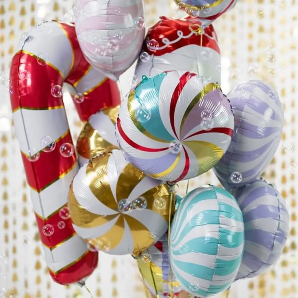  Ballon Candy Métallisé - Aluminium - 35cm