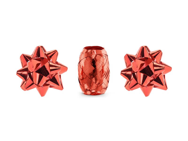 Rubans en plastique - Rouge - 2 Rosas & 1 ruban