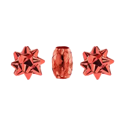 Rubans en plastique - Rouge - 2 Rosas & 1 ruban