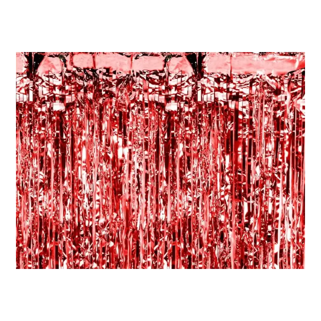 Rideau scintillant Rouge - 90x250cm
