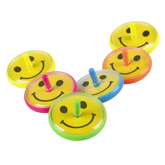 Toupies smiley (lot de 6) 