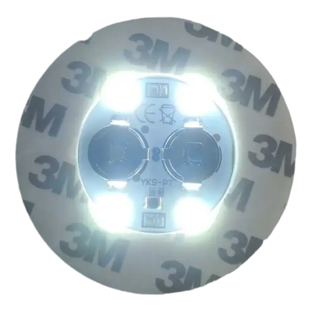 5 stücke leuchtende Flasche Aufkleber Lichter 6cm LED Untersetzer