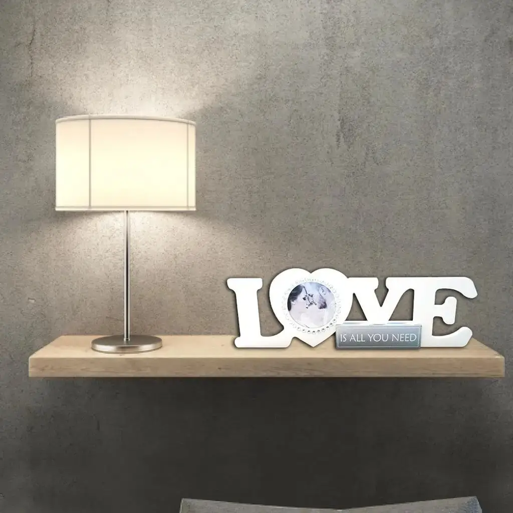 Cadre Photo LOVE Blanc 