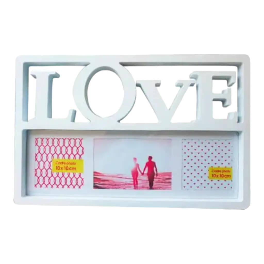Cadre LOVE Blanc 