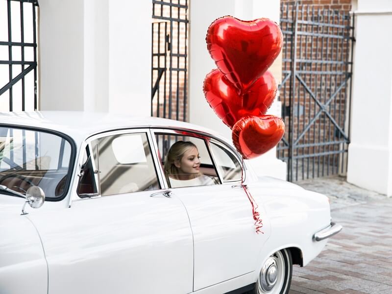 Ballon Aluminium Cœur Rouge - 45cm