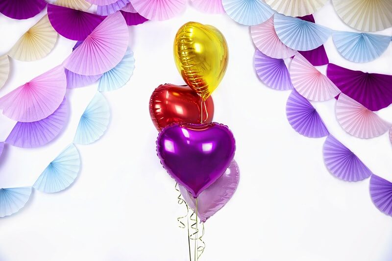 Ballon Aluminium Cœur Rouge - 45cm
