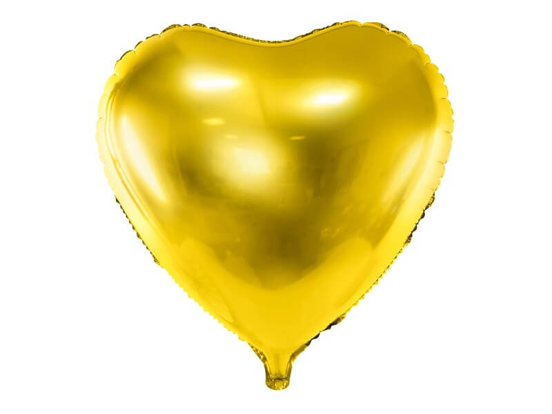 Ballon Aluminium Cœur Or - 45cm