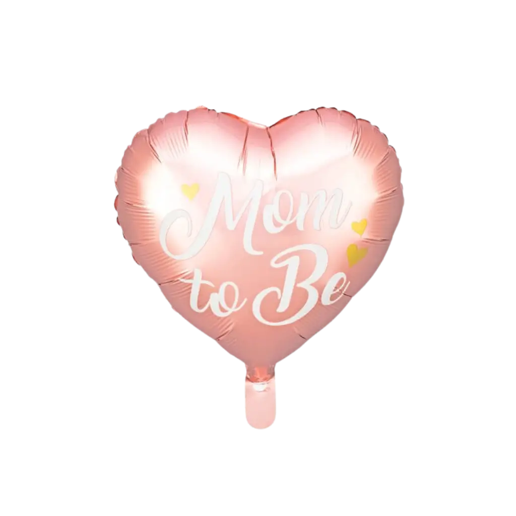 Ballon Aluminium Cœur rose Mom to be ø35cm