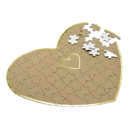 Livre d'or - Puzzle en forme de coeur