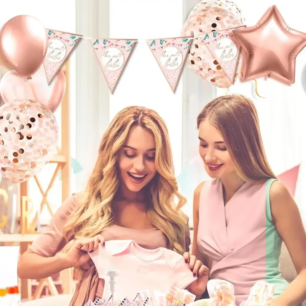  Guirlande Fanions Rose Mon petit bébé 