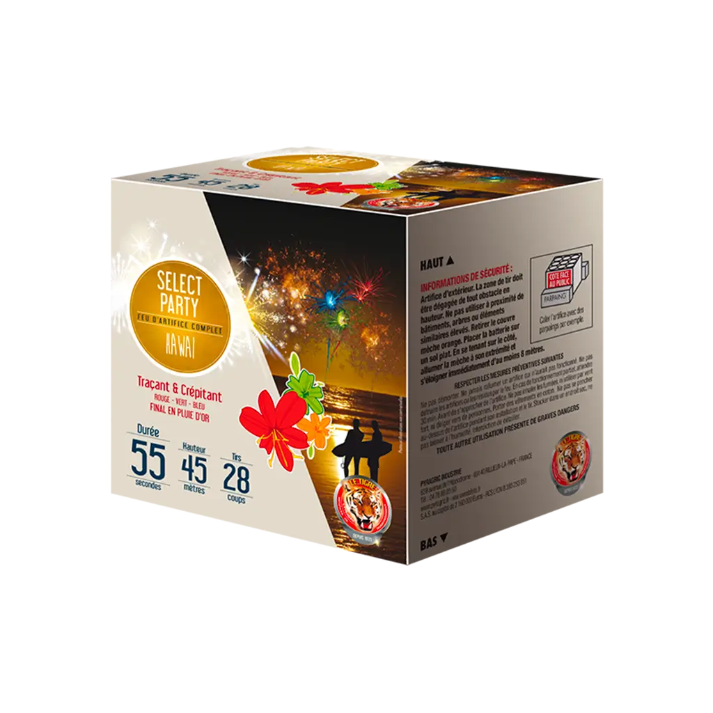 FEU D’ARTIFICE FEU D&#39;ARTIFICE HAWAÏ® - LOT DE 4