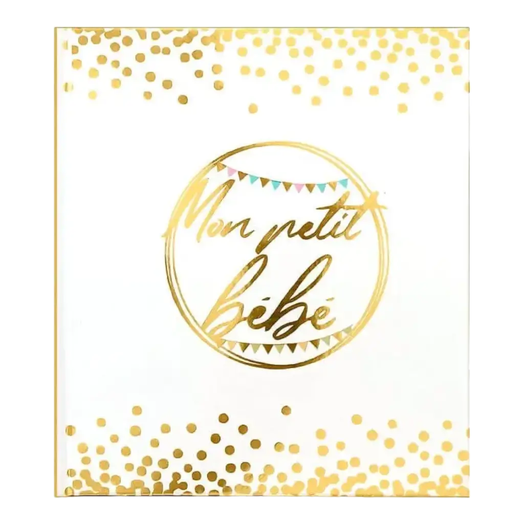 Livre d&#39;or Mon petit Bébé Blanc et Doré
