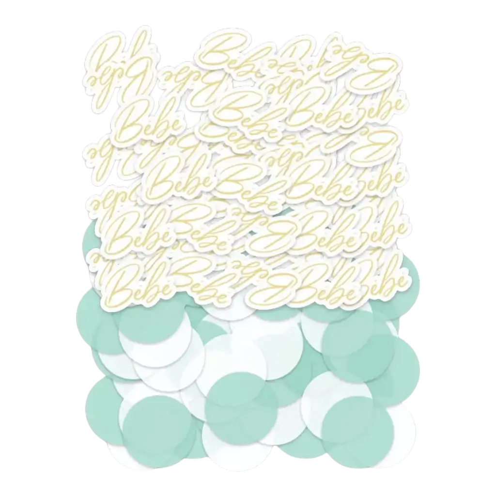 Duo de Confettis de table Mon petit Bébé Bleu 