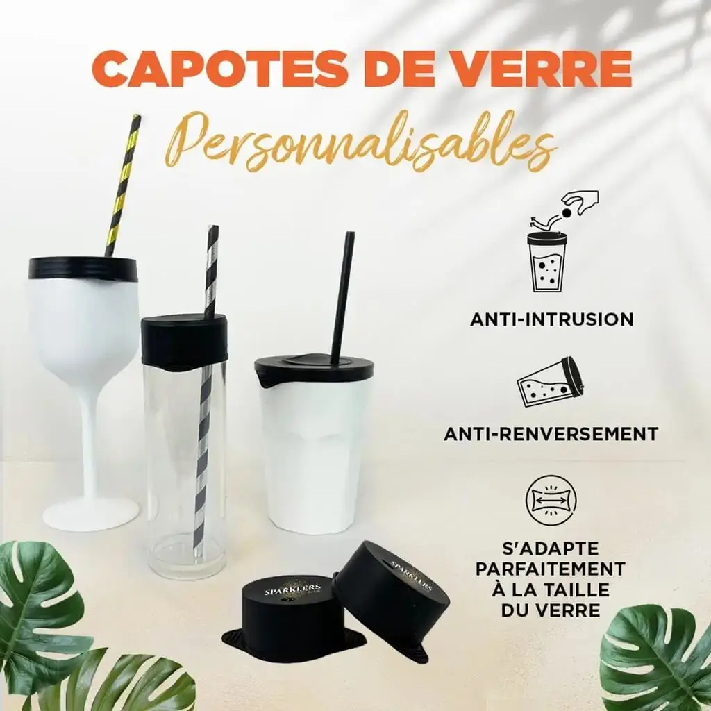 Capotes de verre (Cup Condom) Noir