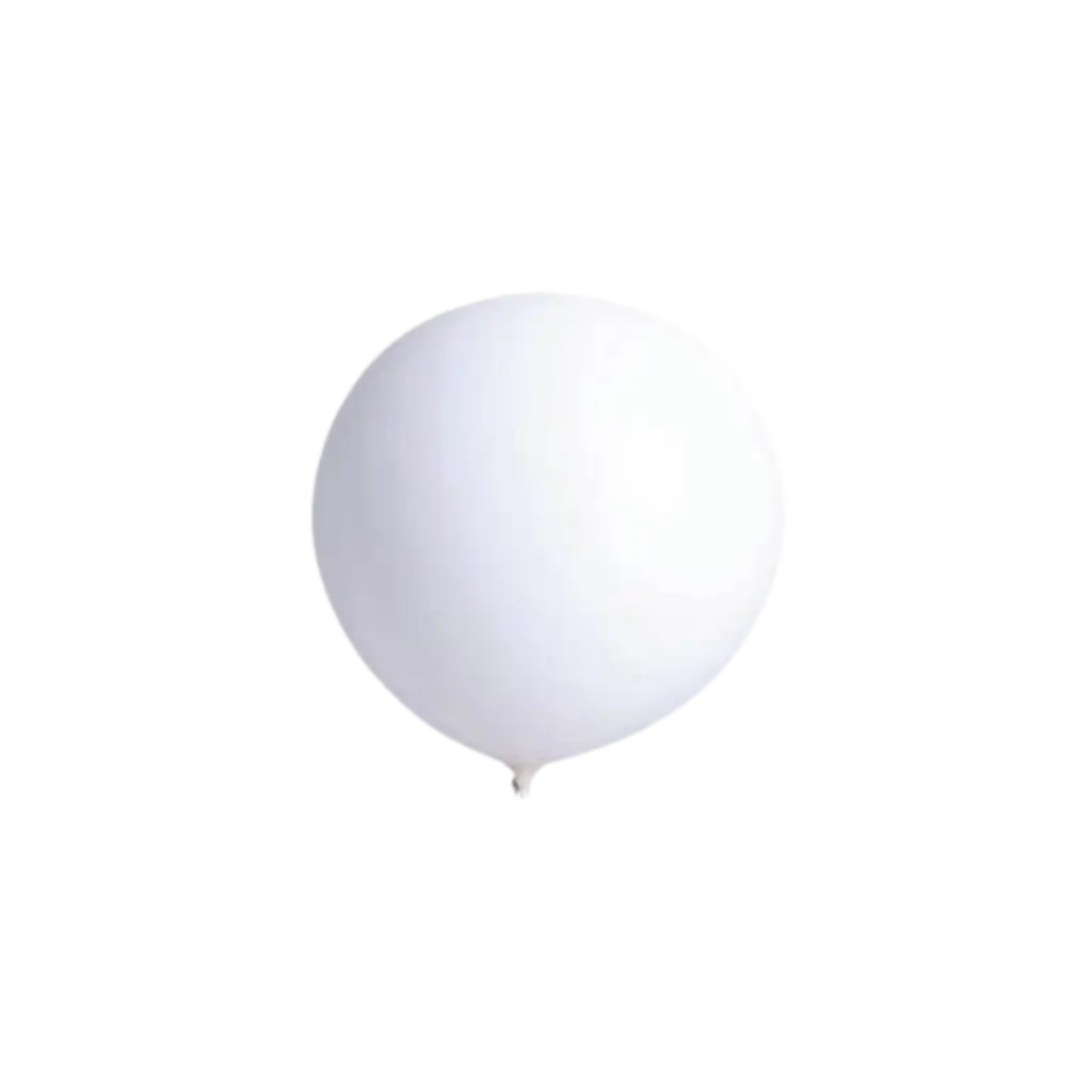 Ballon Géant Blanc 90cm -  100% Biodégradable