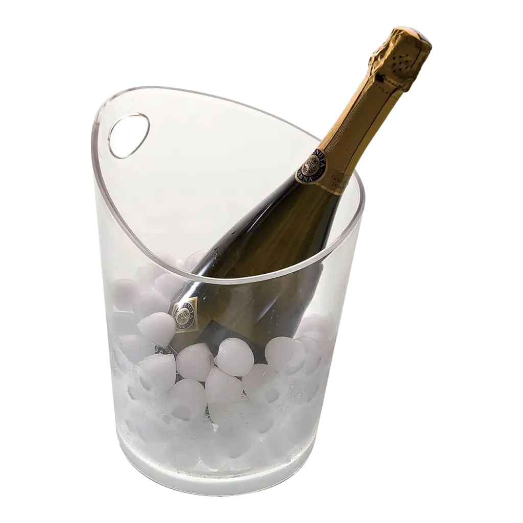 SEAU À CHAMPAGNE TRANSPARENT - 26cm