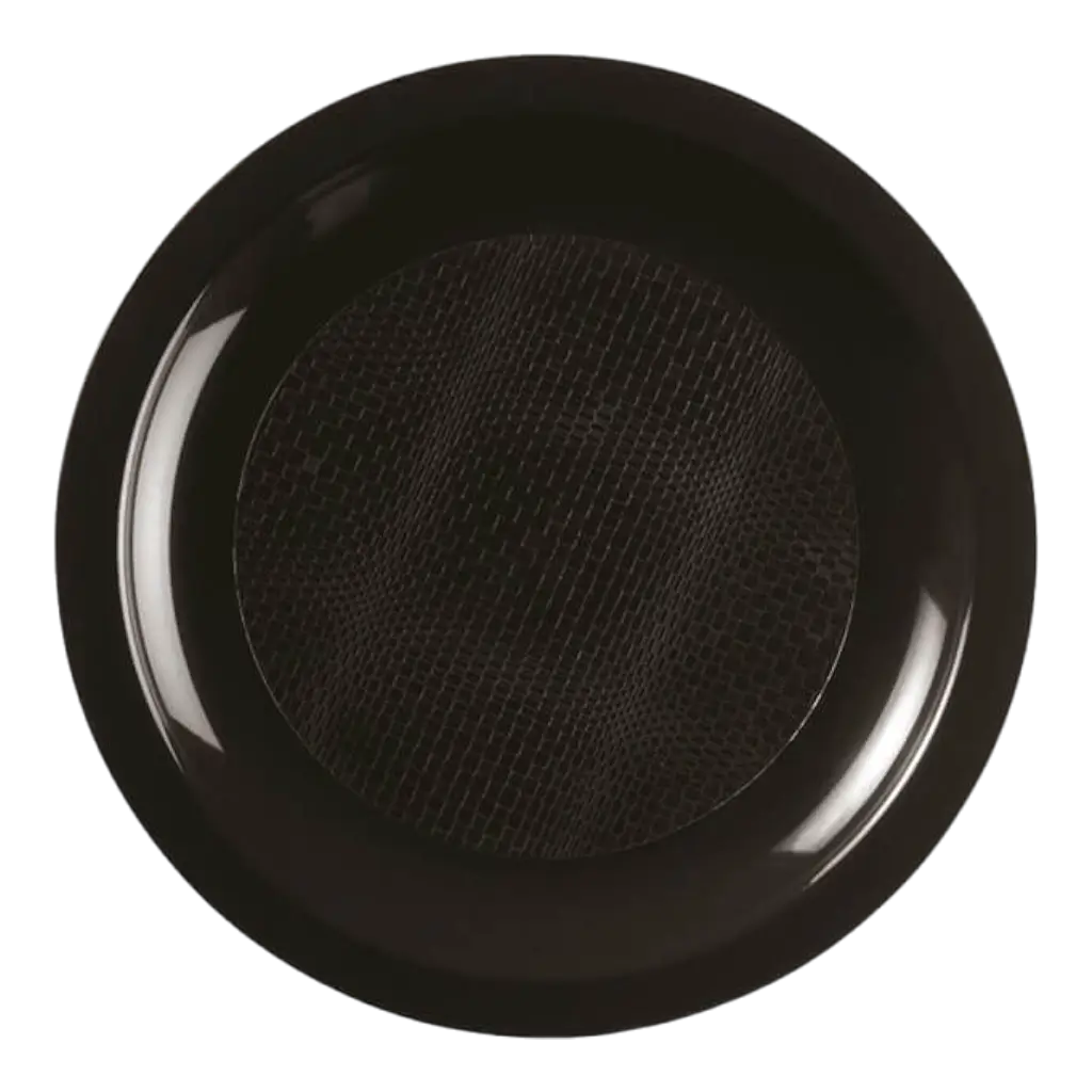 Assiette à desserts noire - 18.5cm - lot de 25