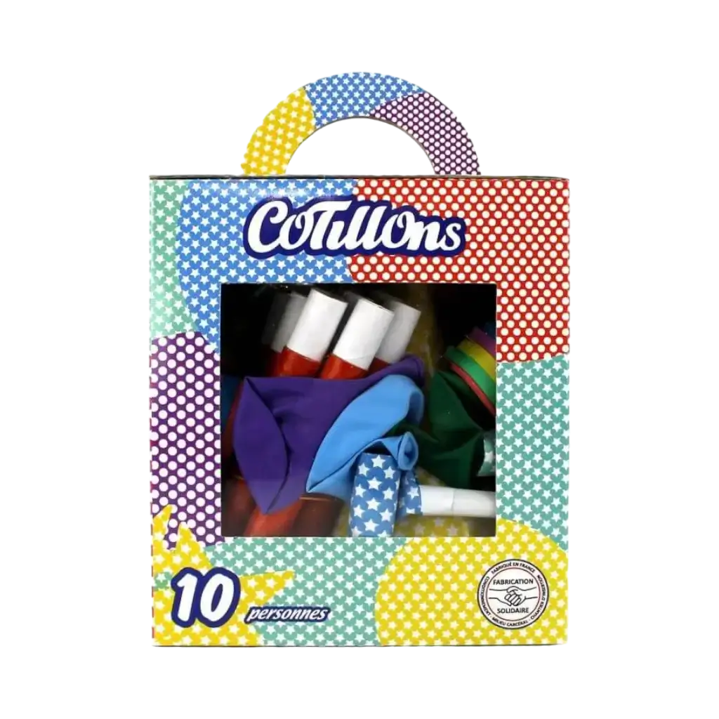 Kit cotillons multicolore 10 personnes 