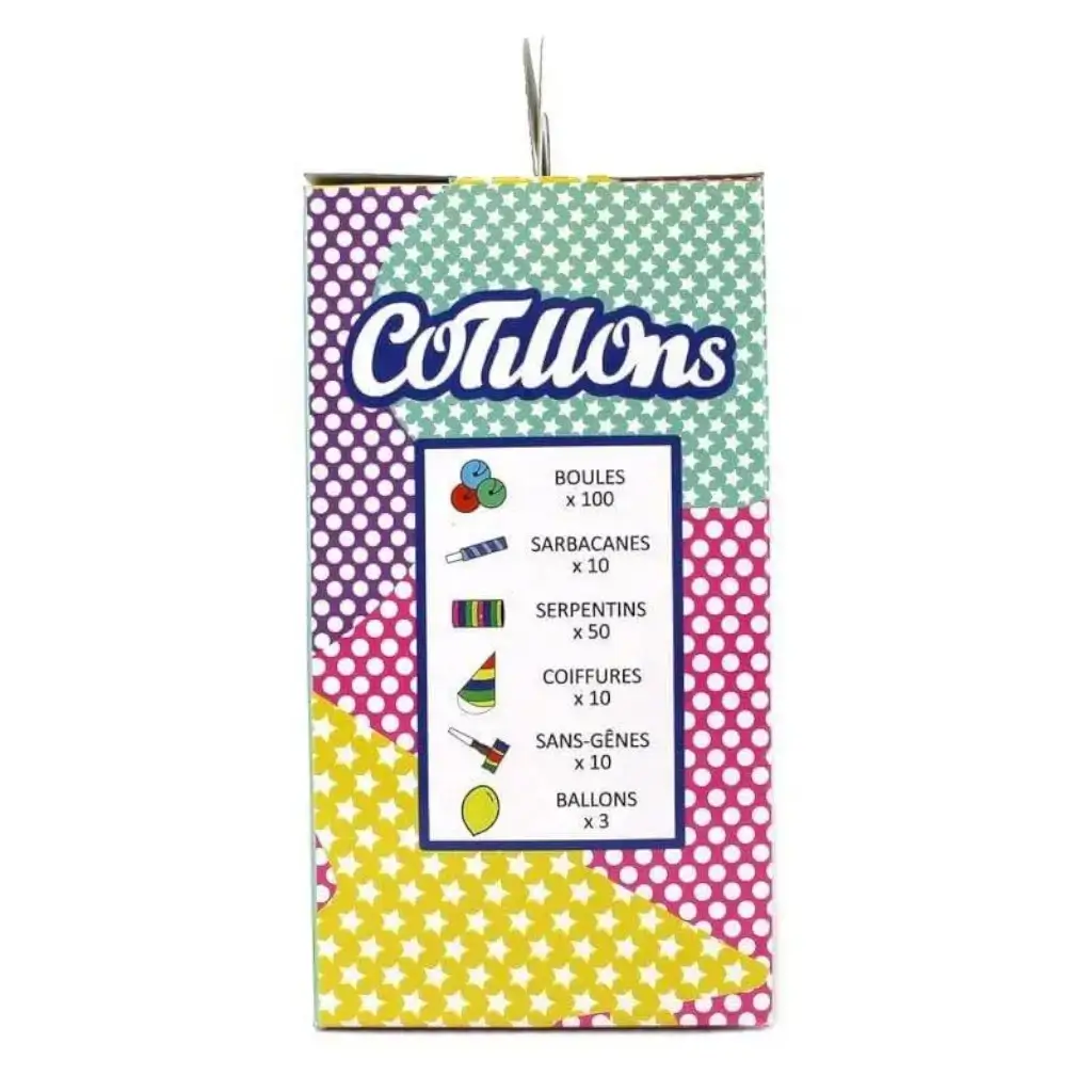 Kit cotillons multicolore 10 personnes 