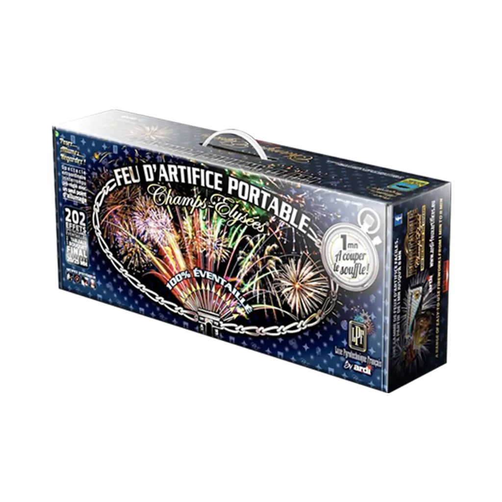 FEU D’ARTIFICE AUTOMATIQUE PORTABLE® CHAMPS-ÉLYSÉES 1mn