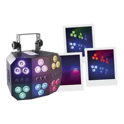 MACHINE A EFFET LED -  6 PACK LED PAR - BOOMTONE DJ