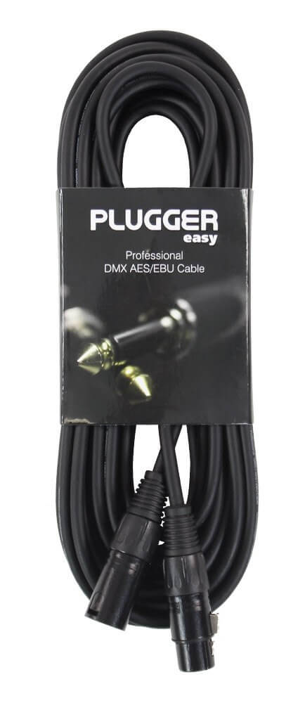 CÂBLE DMX XLR FEMELLE 3B - XLR MÂLE 3B 10M EASY - PLUGGER