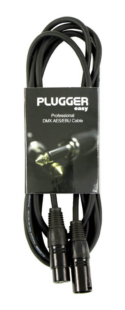CÂBLE DMX XLR FEMELLE 3B - XLR MÂLE 3B 3M - PLUGGER