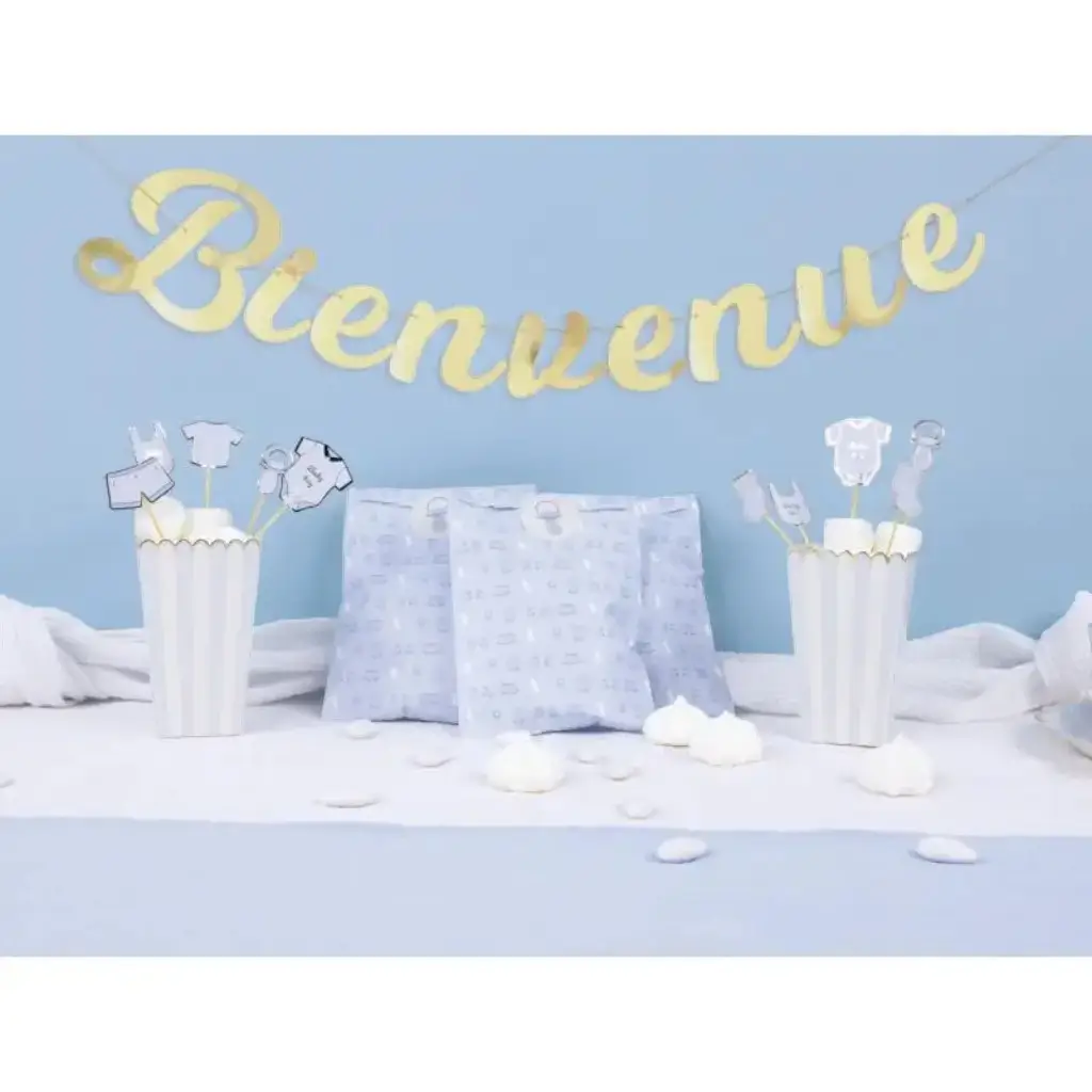 Guirlande  Bienvenue dorée 