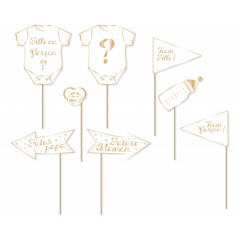 Photo Props Fille ou Garçon (8 pièces) 