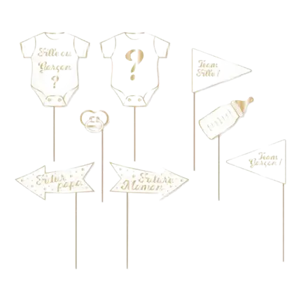 Photo Props Fille ou Garçon (8 pièces) 
