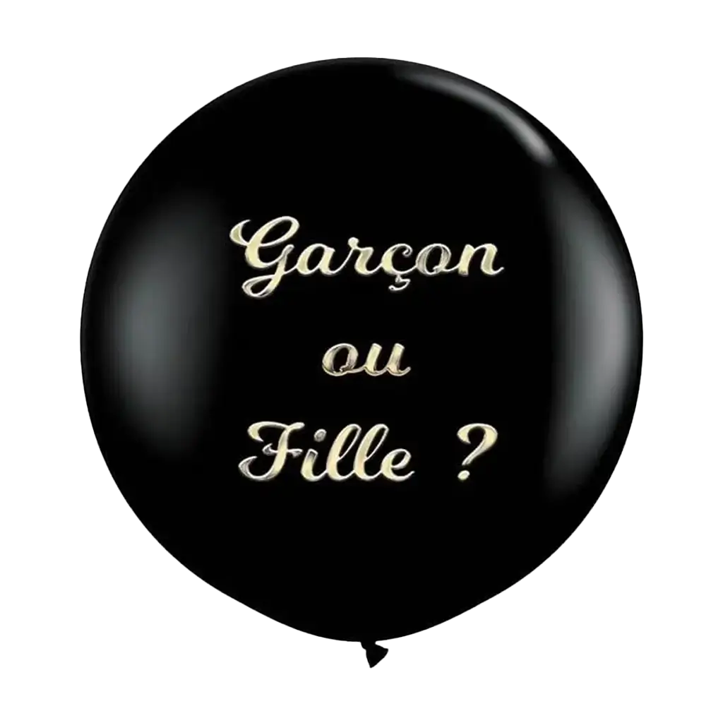 Ballon 90cm Gender Reveal "Fille ou Garçon" - ROSE 