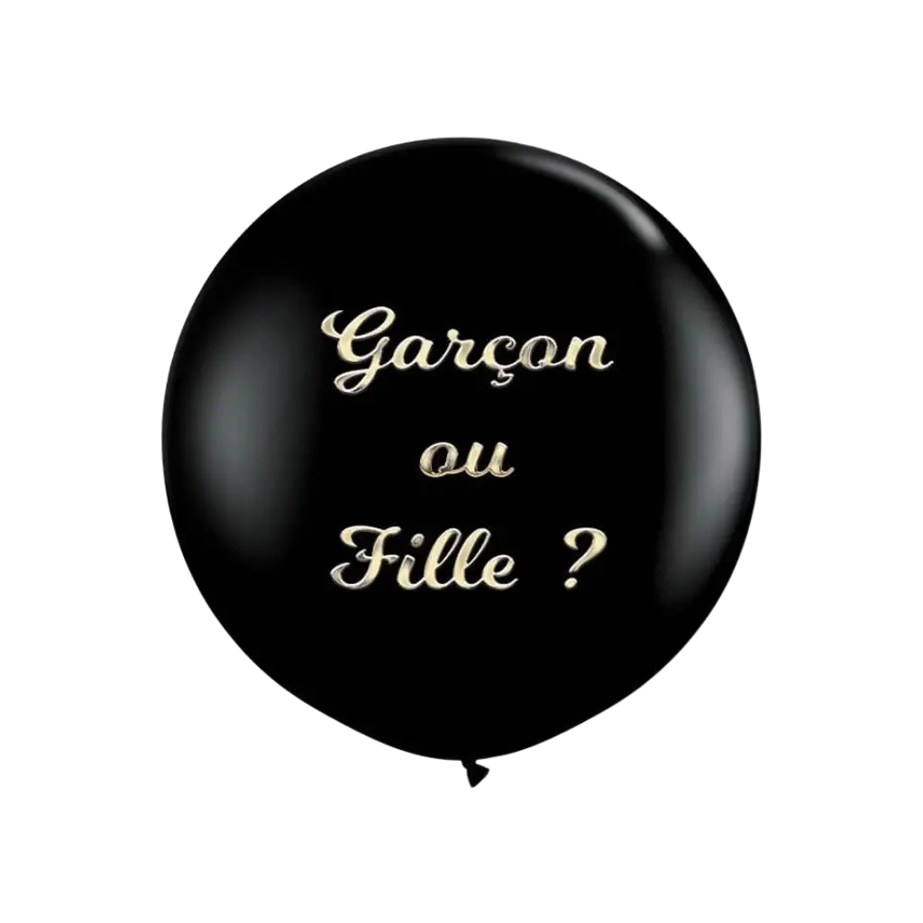 Ballon 90cm Gender Reveal "Fille ou Garçon" - BLEU