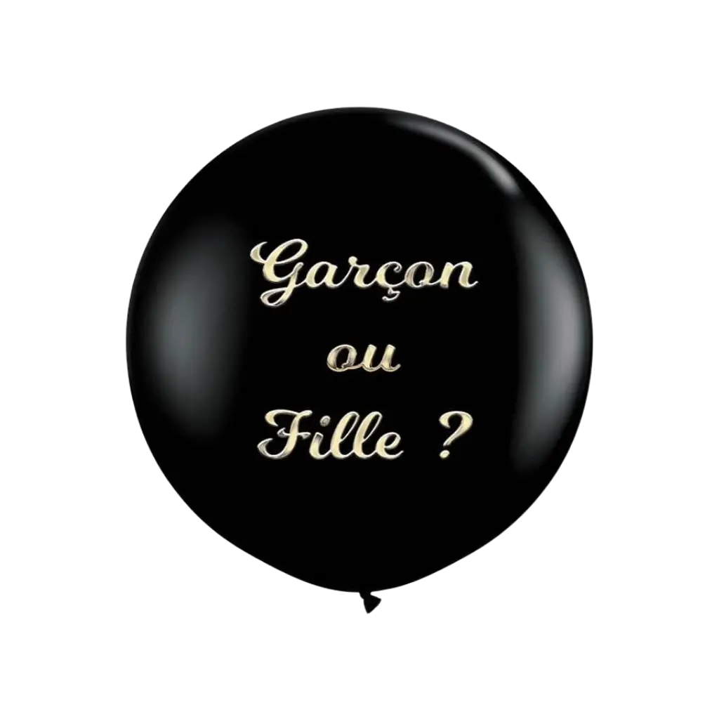 Ballon 90cm Gender Reveal Fille ou Garçon - BLEU