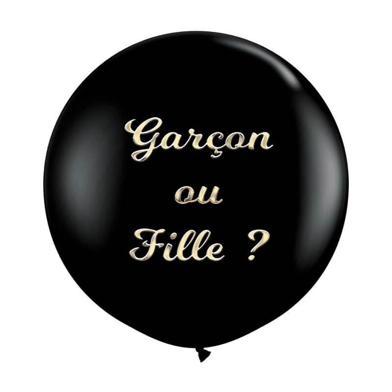 Ballon 90cm Gender Reveal "Fille ou Garçon" - BLEU