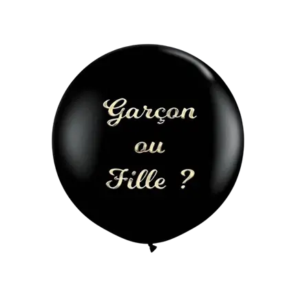 Ballon 90cm Gender Reveal &quot;Fille ou Garçon&quot; - BLEU
