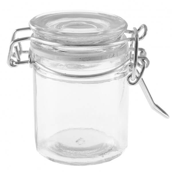 Pot en verre hermétique ø 4.3x6cm (lot de 4) 