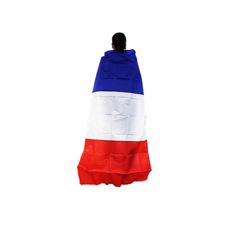 CAPE FRANCE - ALLEZ LES BLEUS - BLEU BLANC ROUGE - 90x150CM