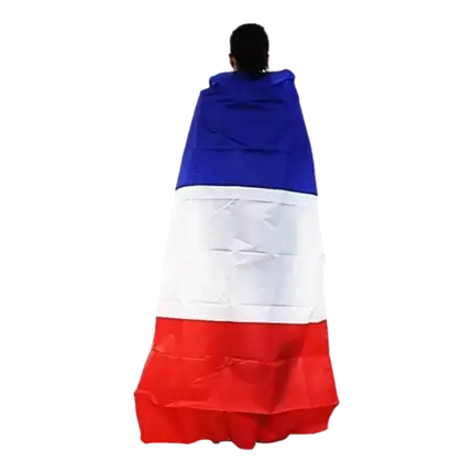 CAPE FRANCE - ALLEZ LES BLEUS - BLEU BLANC ROUGE - 90x150CM