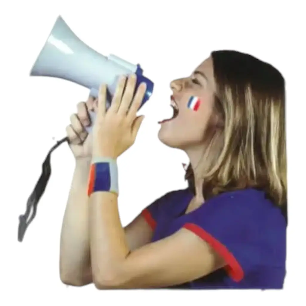 MÉGAPHONE - ALLEZ LES BLEUS - SUPPORTER FRANCE