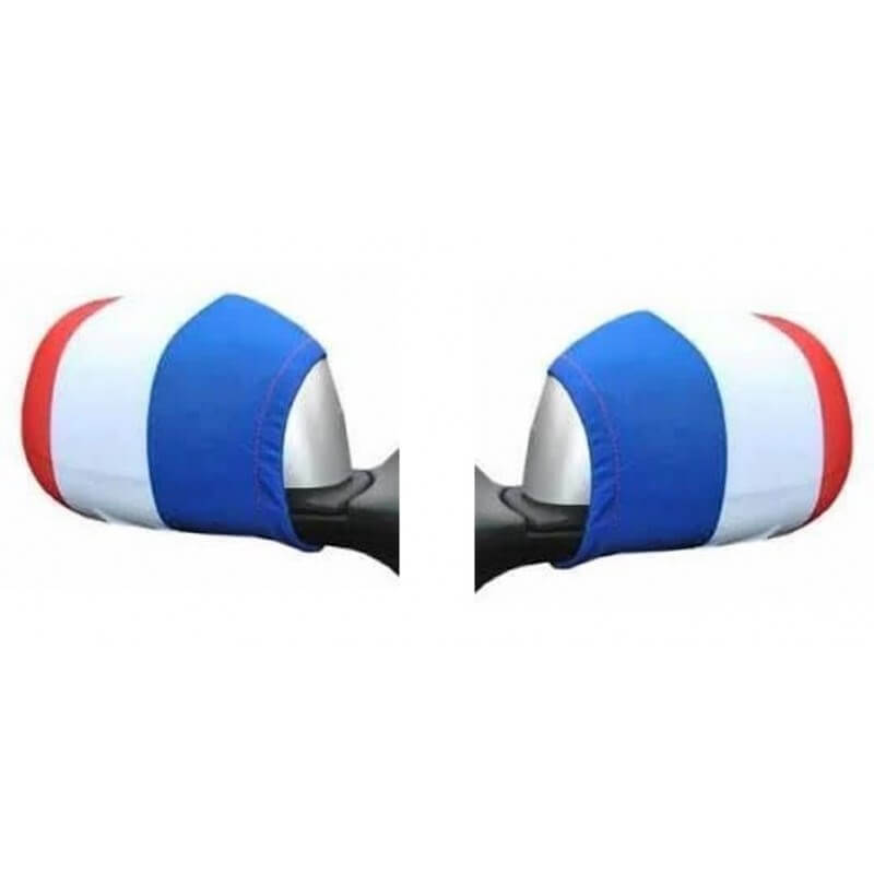 2 HOUSSES POUR RÉTROVISEUR VOITURE - FRANCE BLEU BLANC ROUGE